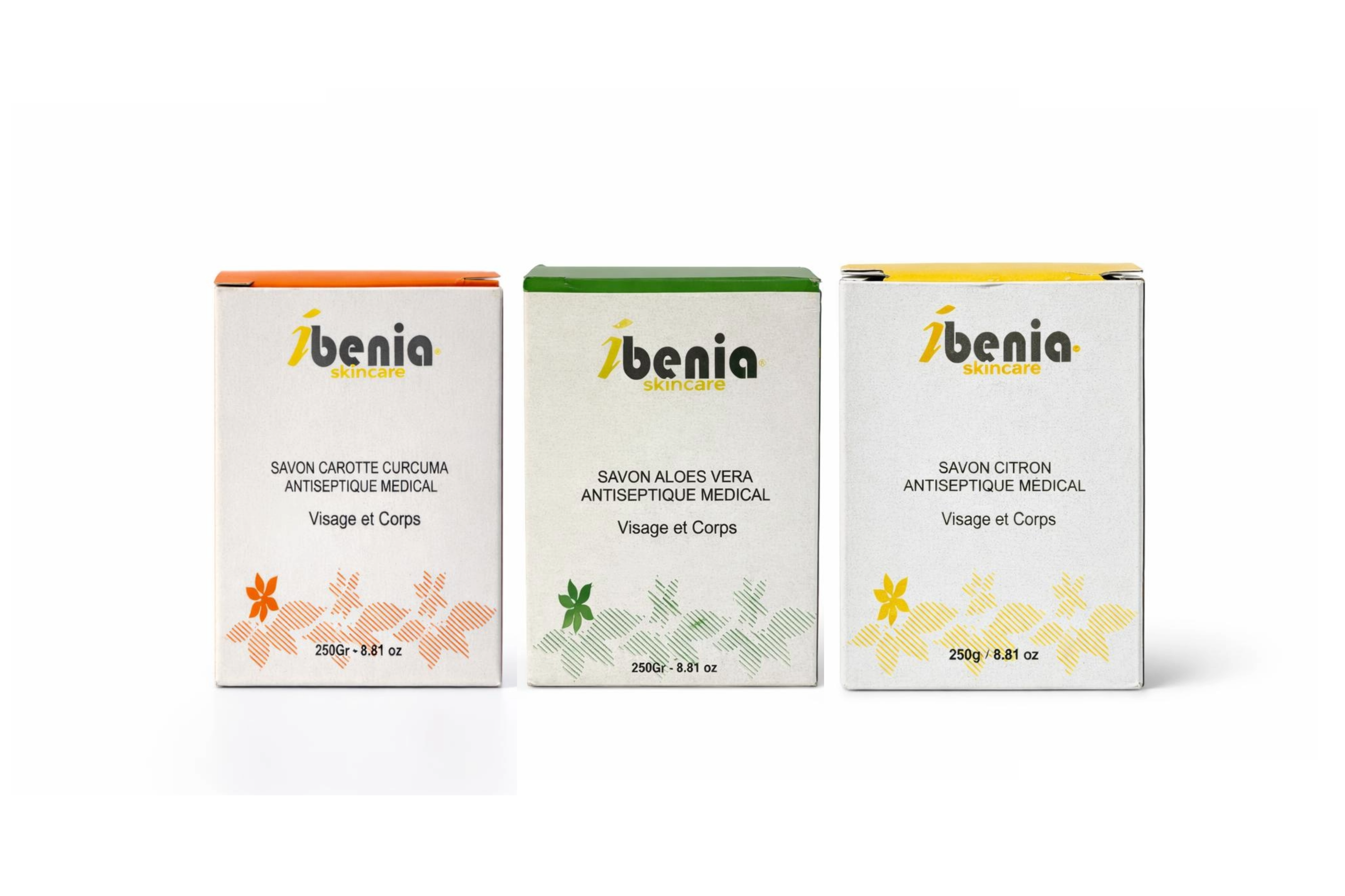 Savons antiseptiques naturel produit pour peau noir metisse aloe verra, curcuma, Citron